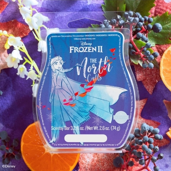 Scentsy Disney Frozen II The North Calls Princess Elsa Berry Grapefruit Lily Wax - Picture 3 of 4